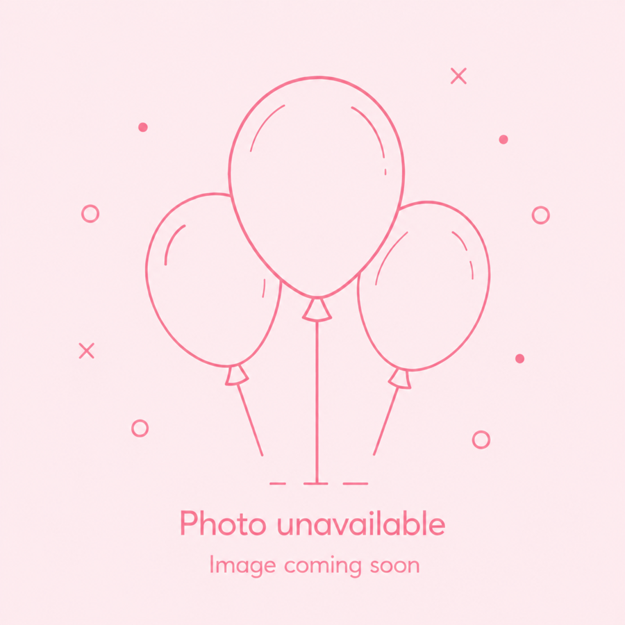 18" Metallic White Heart Foil Balloon – Helium Filled