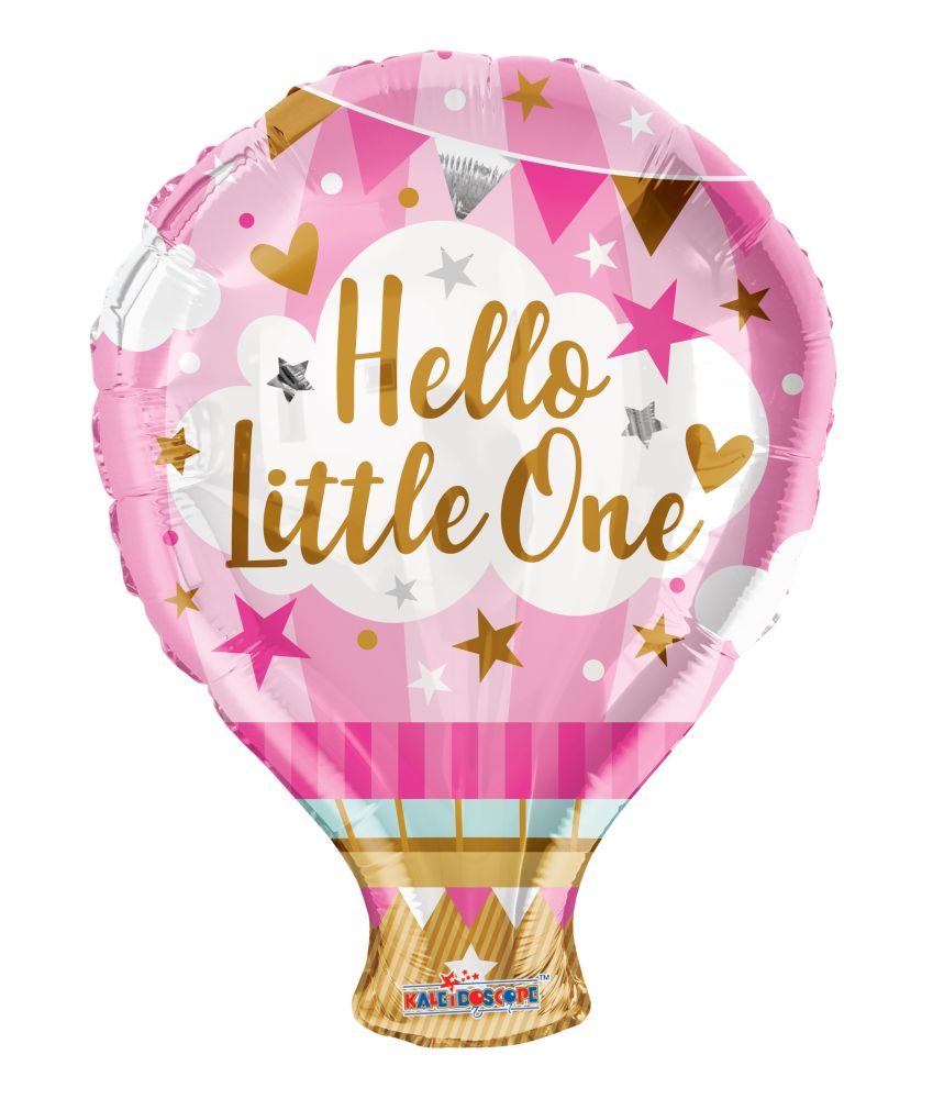 18" Hello Little One Pink Balloon