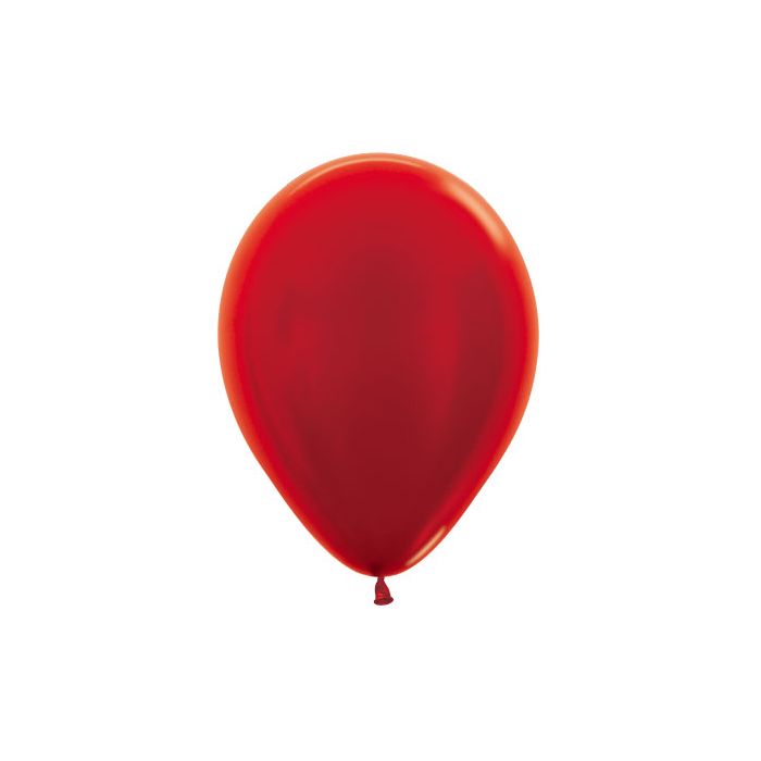 11″ Sempertex Metallic Red Latex Balloon – Helium Filled