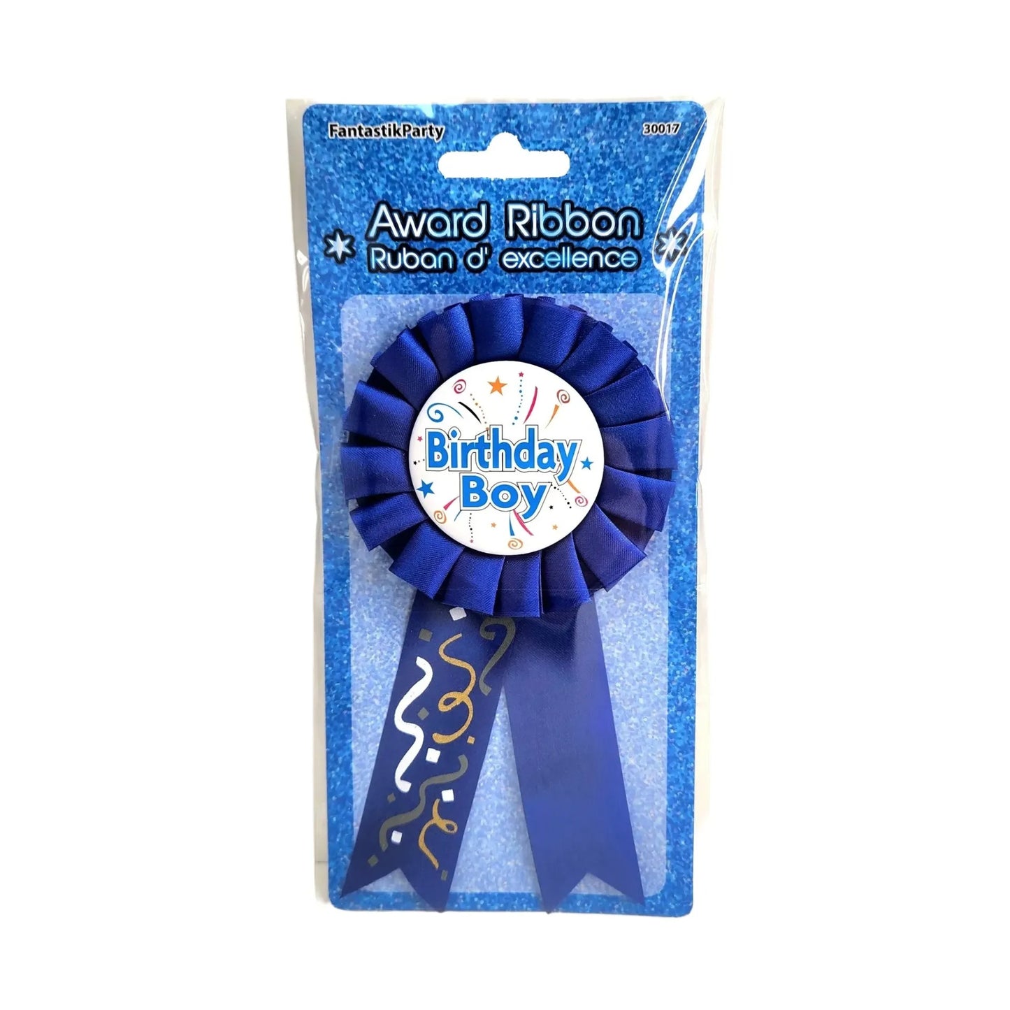 Happy Birthday Award Ribbon – Boy