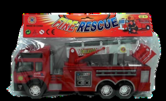 Friction-Powered Fire Car Toy