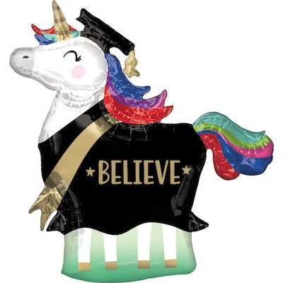 Believe Unicorn Graduation springbank-balloons