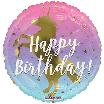 Birthday Unicorn Silhouette springbank-balloons