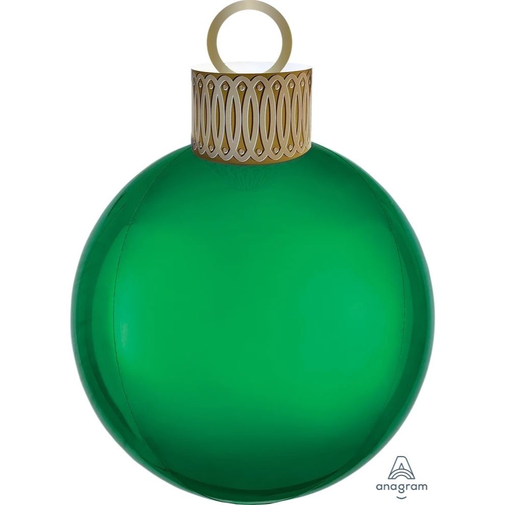 Orbz Ornament 20 inches Air Balloon Green Color springbank-balloons