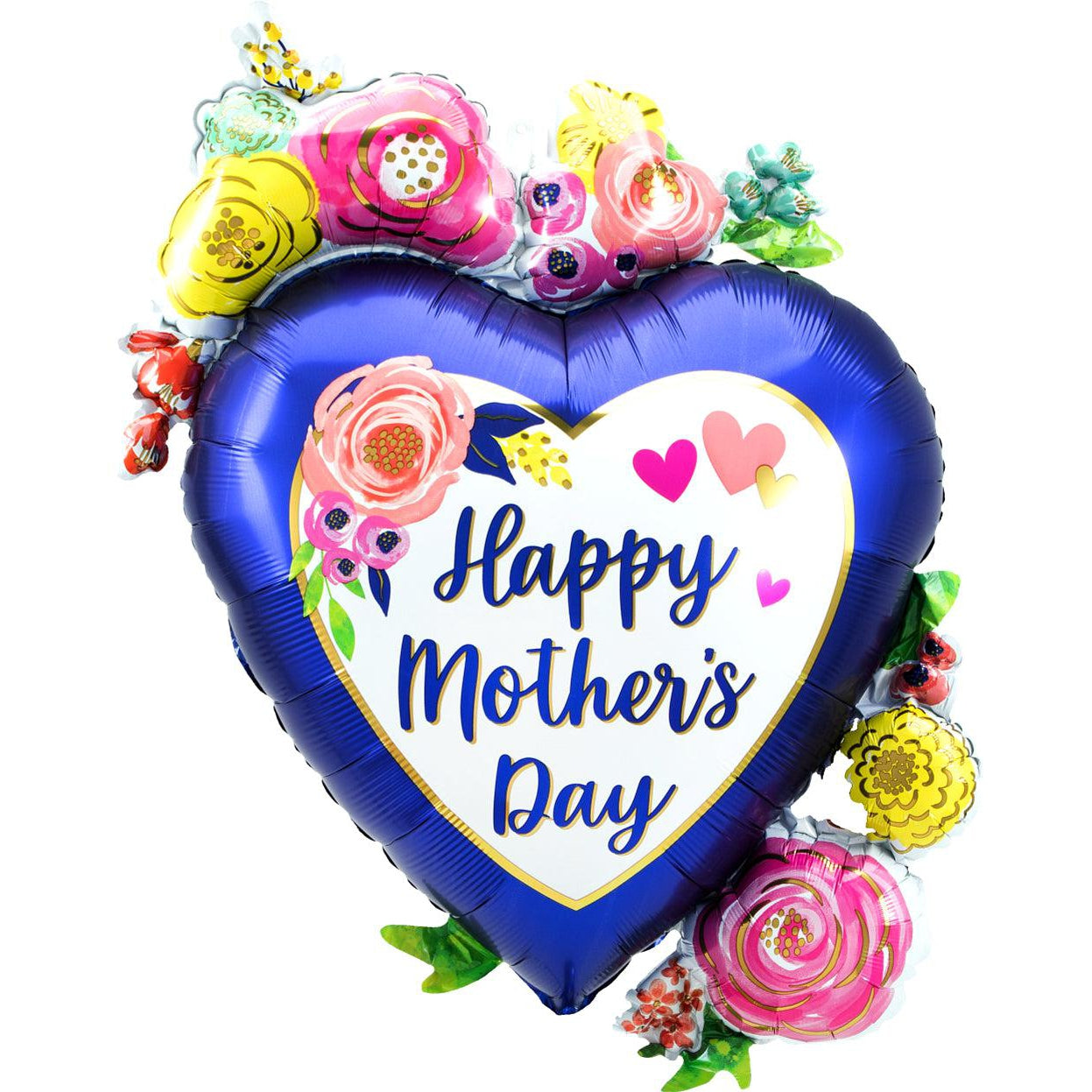 SuperShape Satin Happy Mother's Day Watercolor Floral springbank-balloons