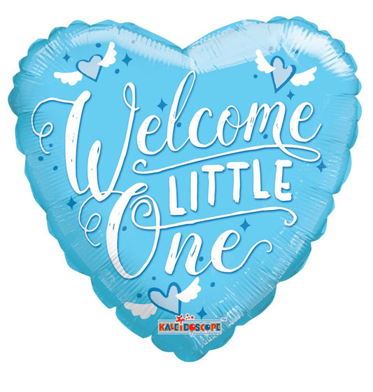 18" Welcome Little One Blue Balloon