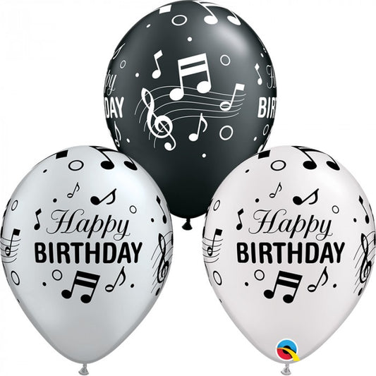 11" Bday Musical Latex Balloons springbank-balloons