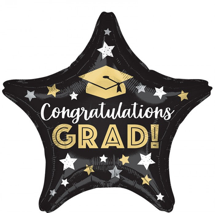 Standard Congratulations Grad Stars springbank-balloons