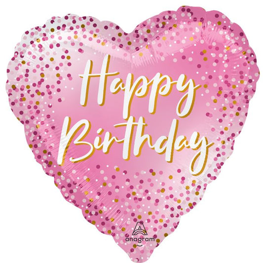 Happy Birthday Sparkle helium filled foil balloon