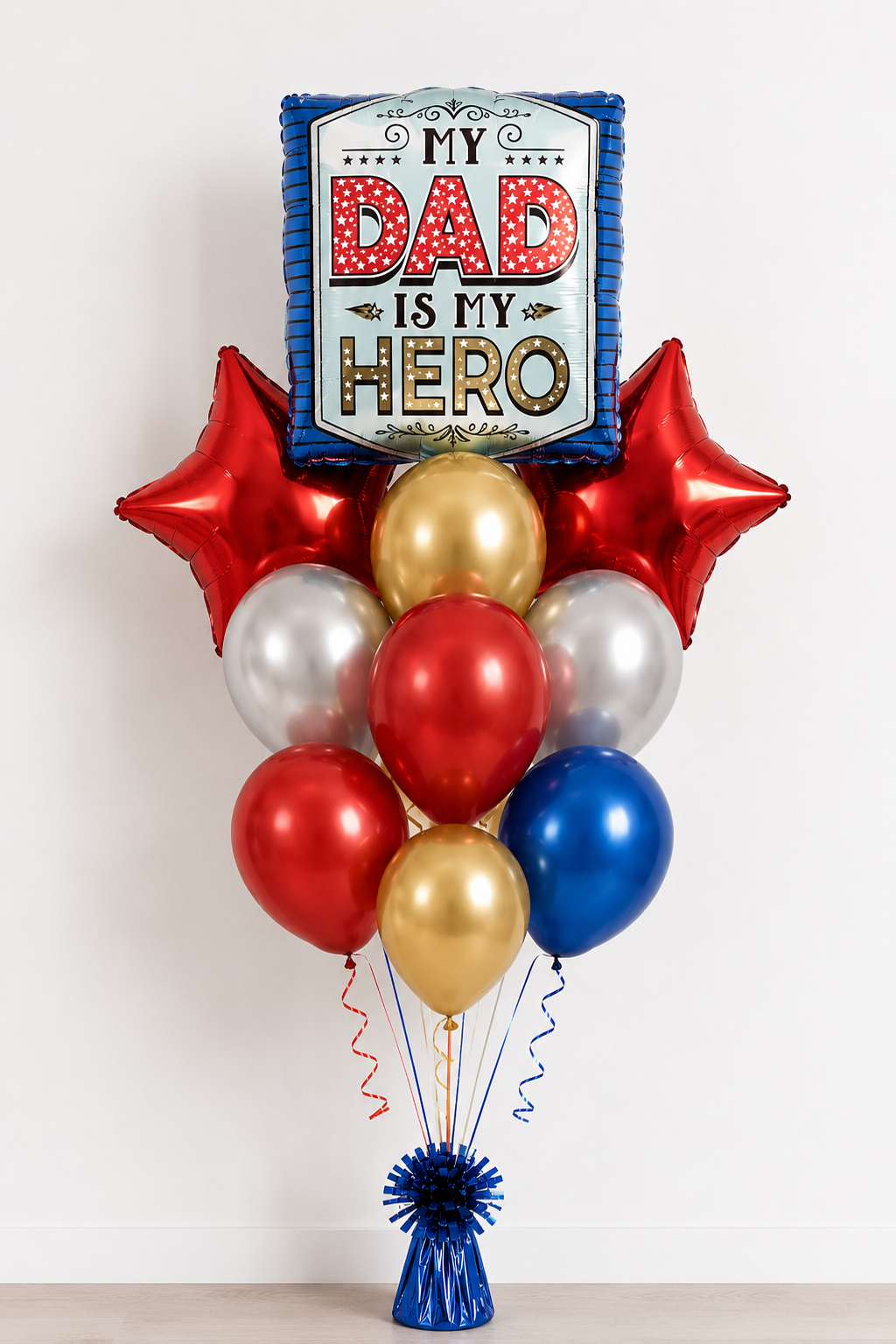 My Dad Is My Hero Balloon Bouquet