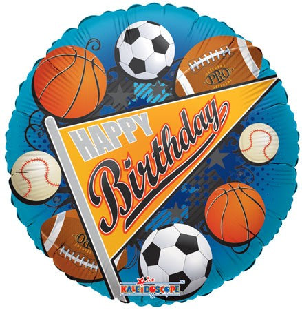 18" Birthday Sports Pennant