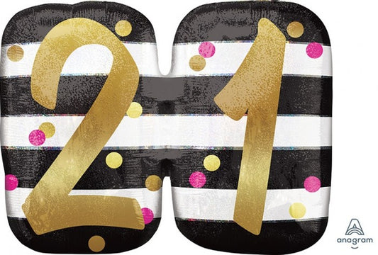 SuperShape Holographic Pink & Gold Milestone 21