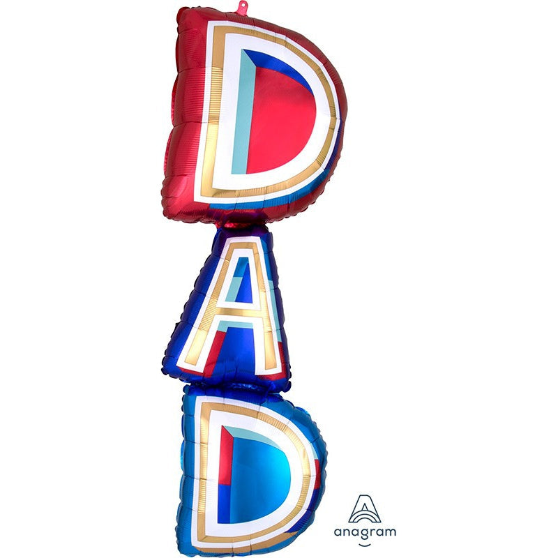 Dad Stacker Supershape Foil Balloon - 39 inch