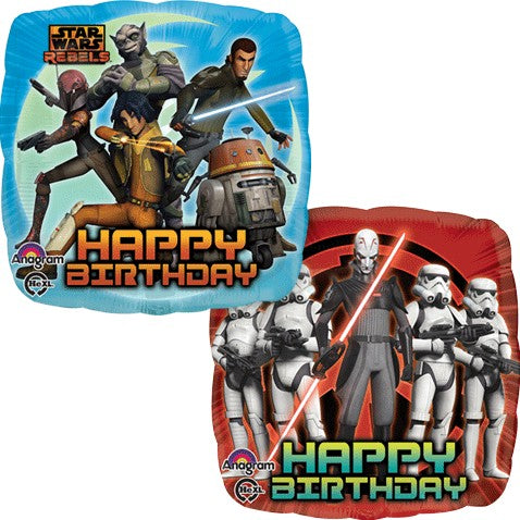 18" Star Wars Rebels Happy Birthday Helium Balloon