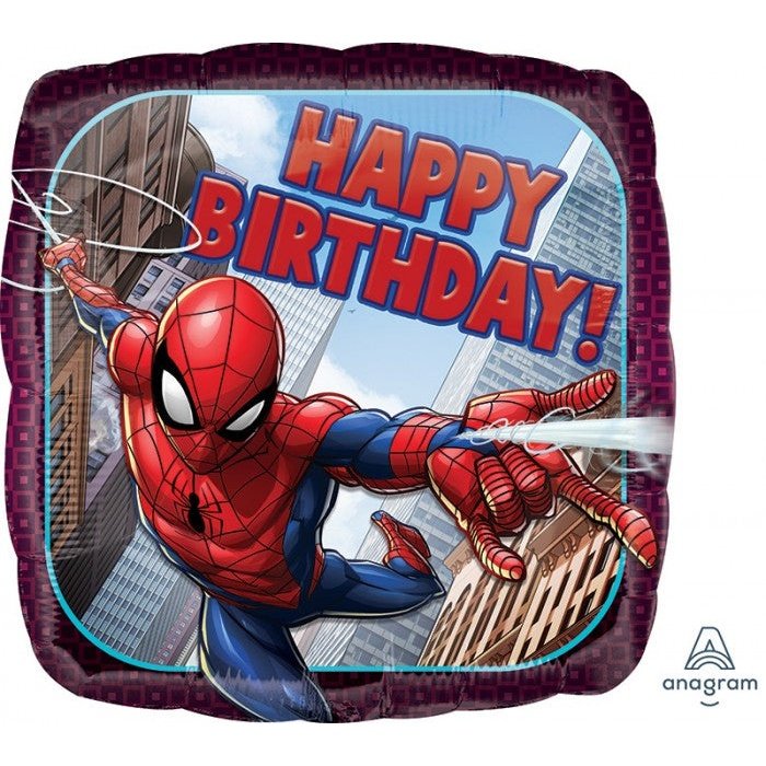 Standard Spider-Man Happy Birthday springbank-balloons