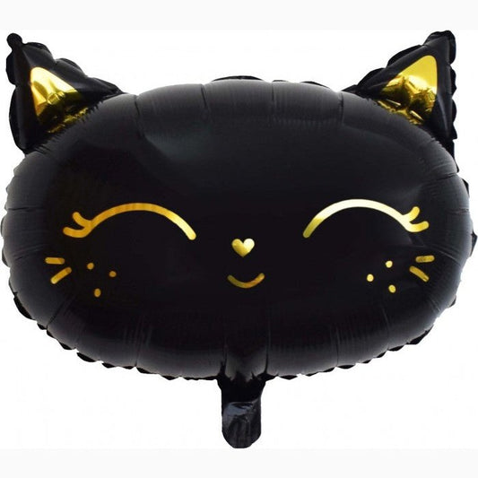 Standard Foil Kitty Cat Black