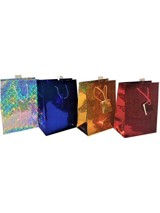 Holographic Large Gift Bags – Assorted Colors