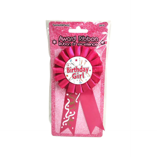 Happy Birthday Award Ribbon – Girl