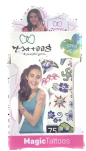 Girls' Temporary Tattoo Sticker Sheet