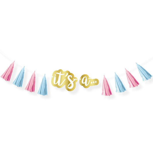 Gender Reveal Tassel Garland springbank-balloons