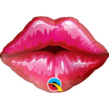 Big Red Kissey Lips Shape springbank-balloons