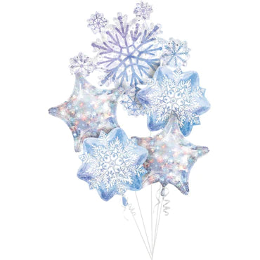 Christmas Snow Flake Bouquet springbank-balloons