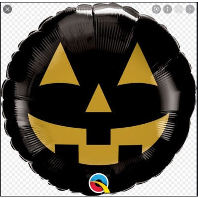 JACK FACE BLACK AND GOLD BALLOON springbank-balloons