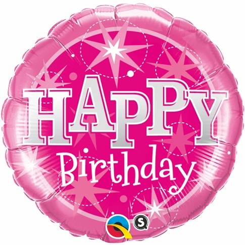 Super Jumbo Birthday Pink Sparkle springbank-balloons