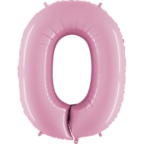 Jumbo Number 0 Pastel Foil Balloon springbank-balloons