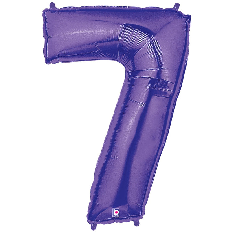 Jumbo Number 7 Pastel Foil Balloon springbank-balloons