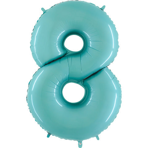 Jumbo Number 8 Pastel Foil Balloon springbank-balloons