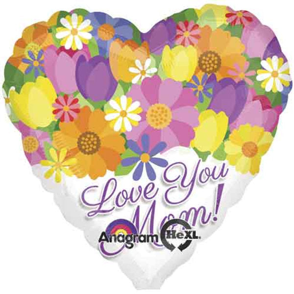 Love You Mom Foil Balloons springbank-balloons