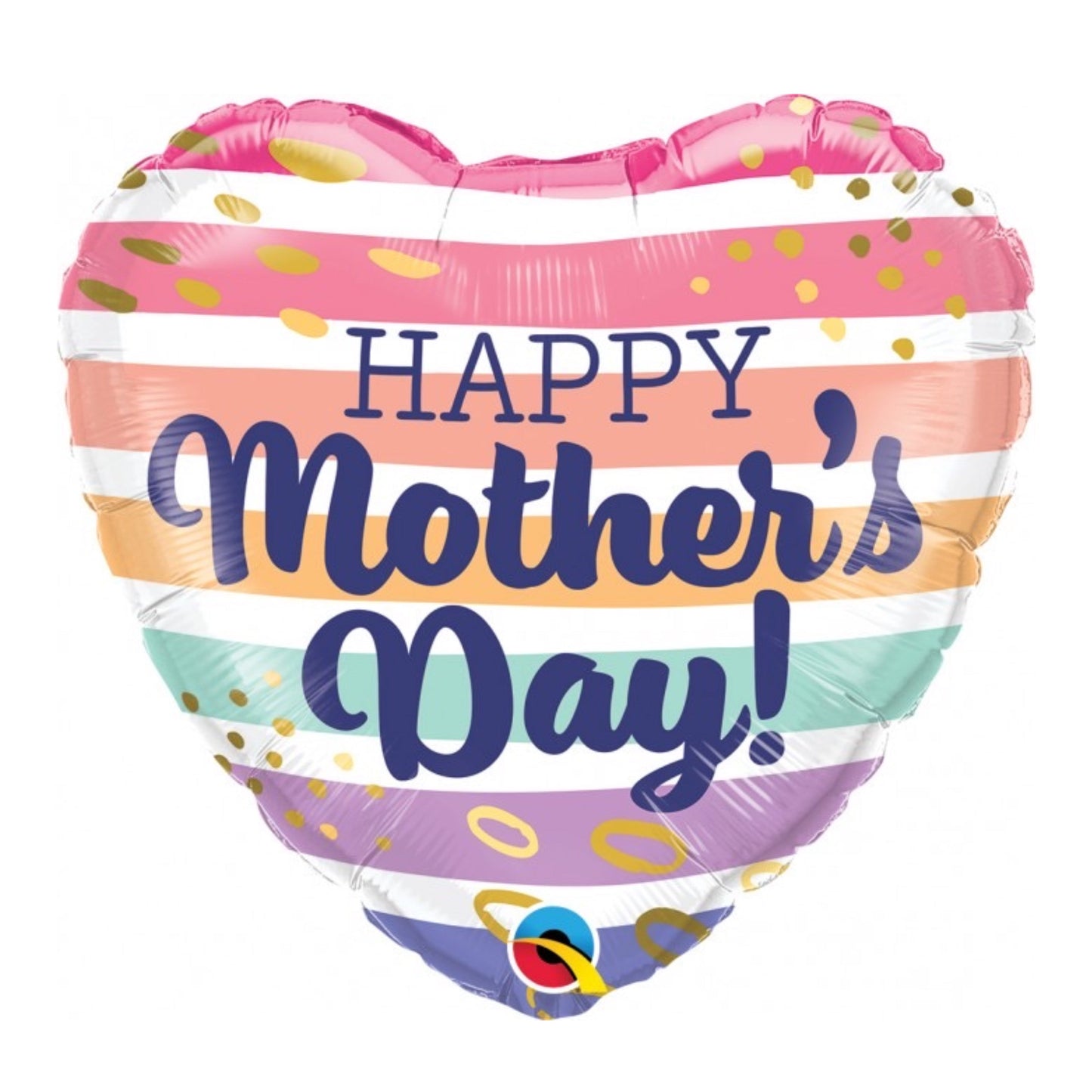 Mother's Day Boho Stripes Standard Foil Balloon springbank-balloons