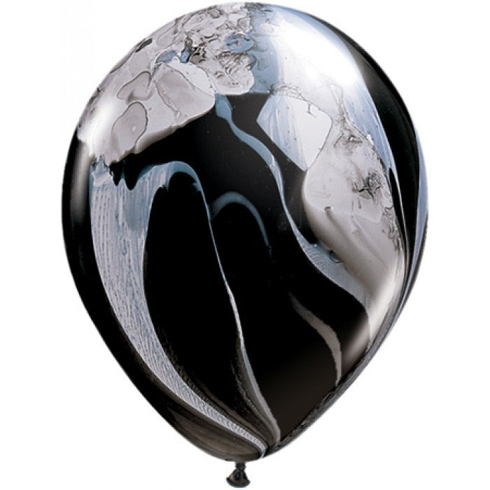 Super Agate Black & White springbank-balloons