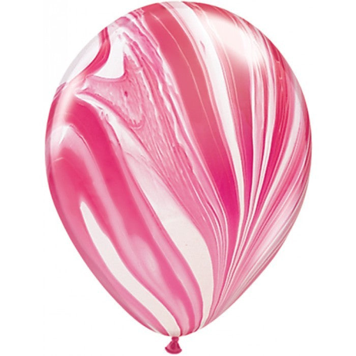 Super Agate Red & White springbank-balloons