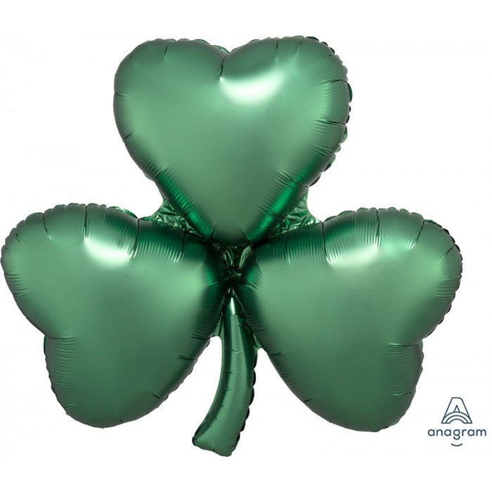 SuperShape St. Patrick's Day Satin Emerald Shamrock springbank-balloons