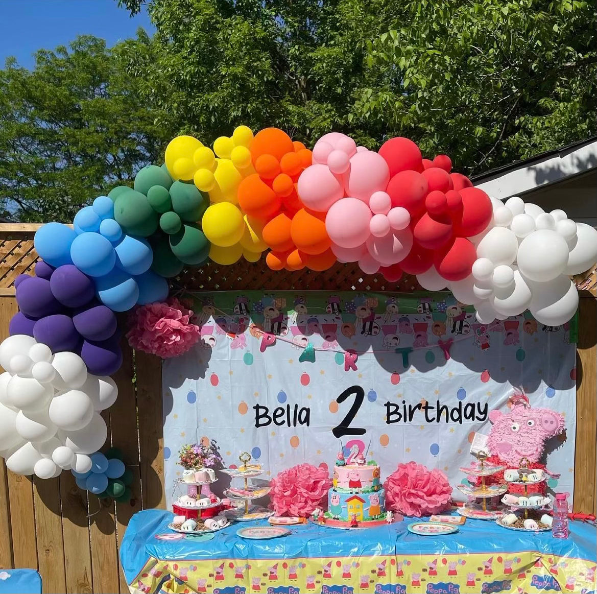 Balloon Garland 10 Ft. springbank-balloons